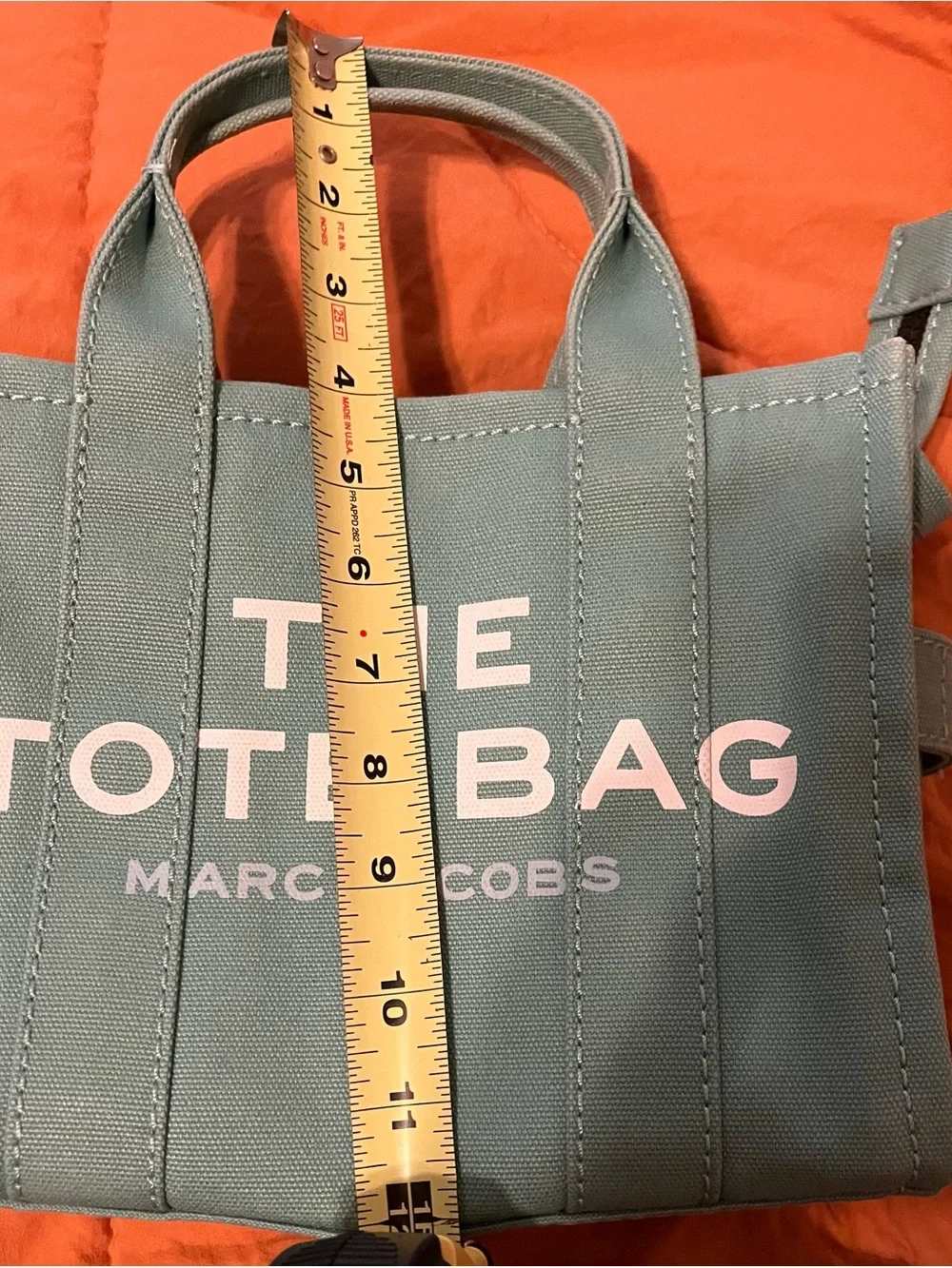Marc Jacobs The Mini Tote Bag Mint Green NWOT w/ Crossbody Strap + Dust Bag